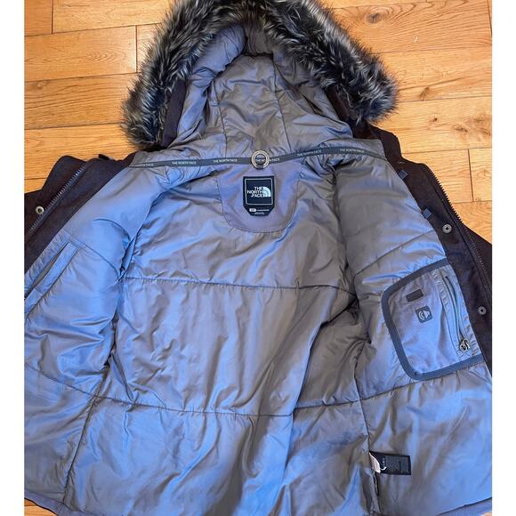 The North Face Primaloft Insulated women's Brown Hooded Jacket SIZE Small - Picture 6 of 9